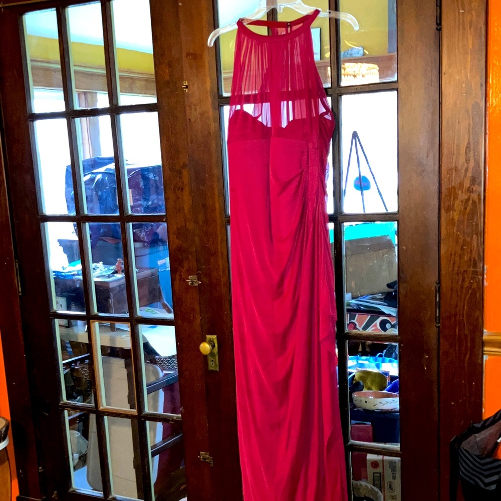 DAVIDS  BRIDAL RED PROM DRESS